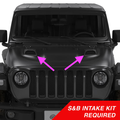 S&B Filters ルビコン用 フードエアスクープ単品 (JL/JT共通)