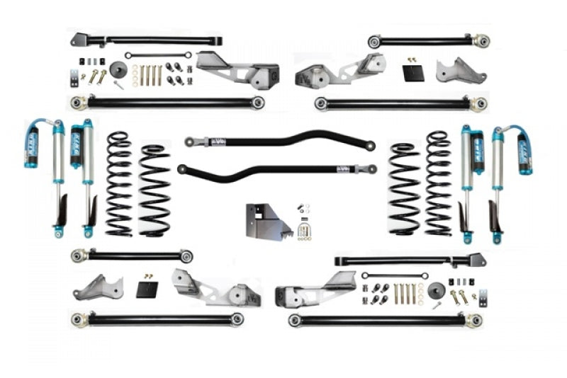 EVO 4.5" SUSPENSION KITS JLU HIGH CLEARANCE LONG ARM SUSPENSION SYSTEM PLUS W/ EVO SPEC KING SHOCKS ( 4 DOOR ONLY ) サスペンション リフトキット JLラングラー