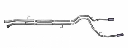 Gibson ギブソン 両側シングル タンドラ 2007-2020 マフラー #67402B BLACK ELITE DUAL SPLIT EXHAUST STAINLESS (2nd タンドラ)