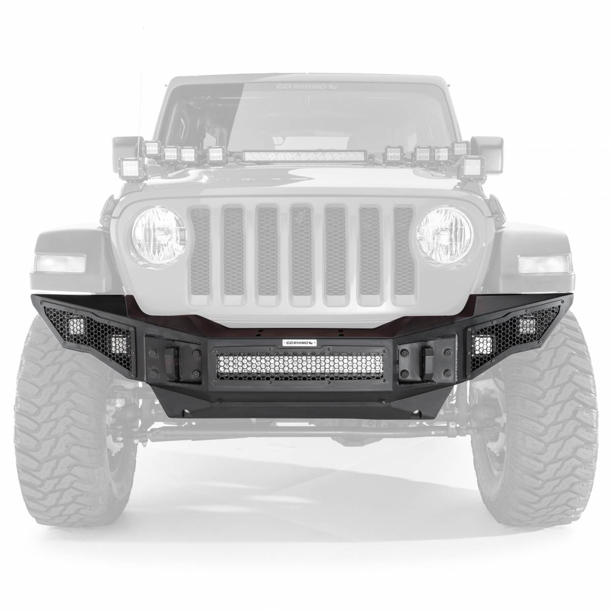 Go Rhino ROCKLINE FULL WIDTH BUMPER ゴーライノ ロックライン フロント フルサイズバンパー (JL/JT共通)