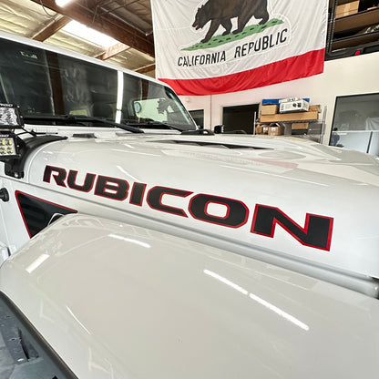 MOPAR 純正 RUBICON ボンネットフードデカール (JL/JT)