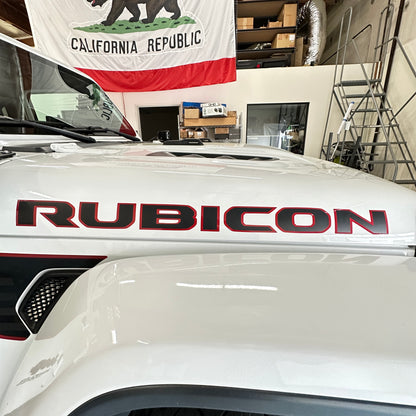 MOPAR 純正 RUBICON ボンネットフードデカール (JL/JT)