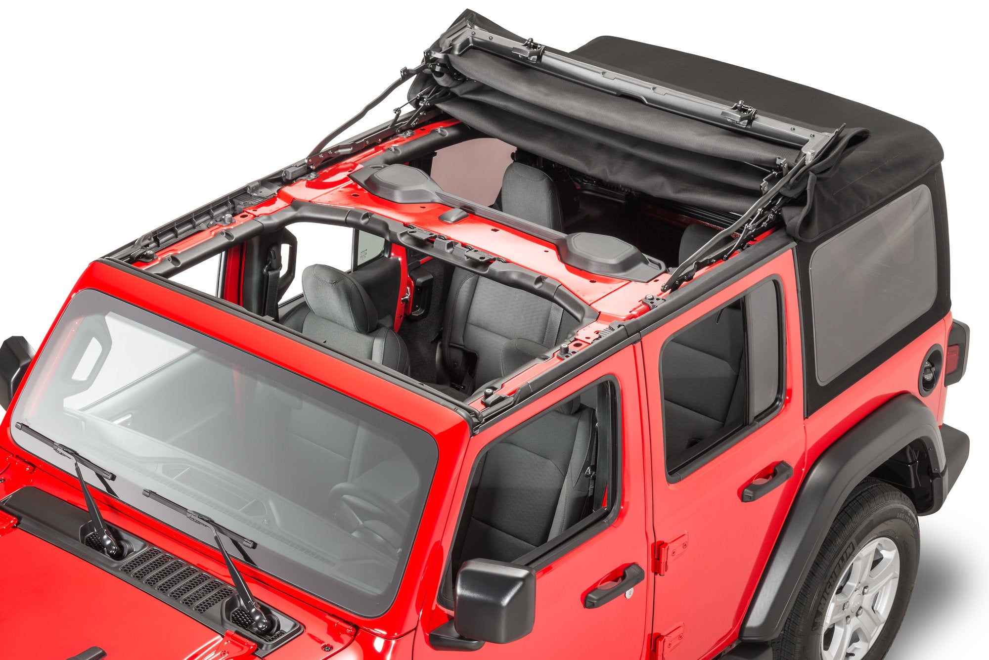 引取限定 ジープラングラー JK JL | SUVテント 車両接続型 モパー純正テントのドアは2箇所装備