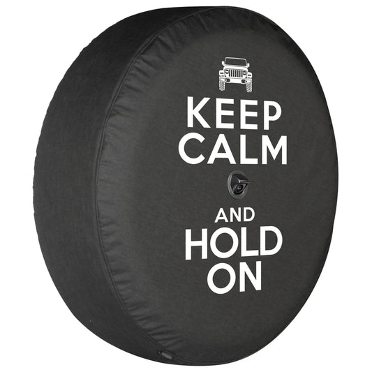 ソフト スペアタイヤカバー Keep Calm Hold On