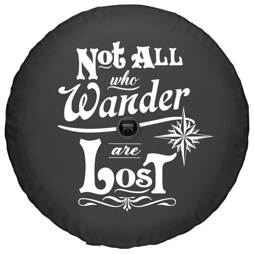 ソフト スペアタイヤカバー Not All Who Wander Are Lost