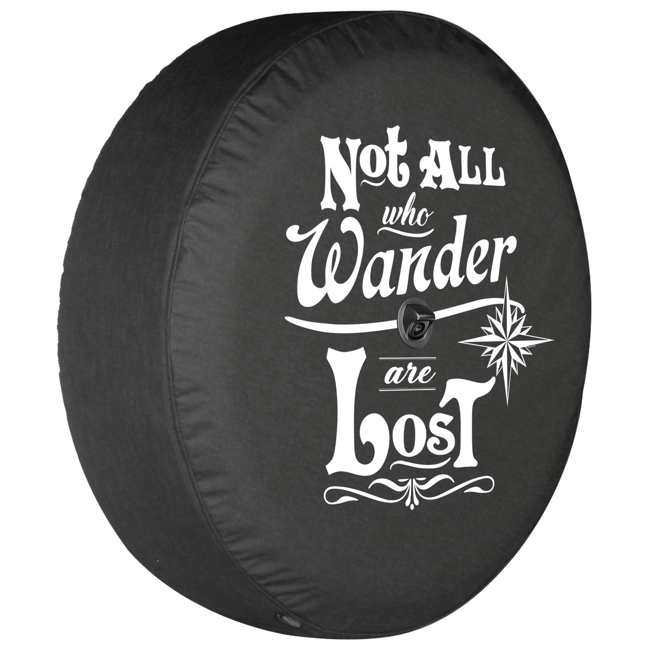 ソフト スペアタイヤカバー Not All Who Wander Are Lost