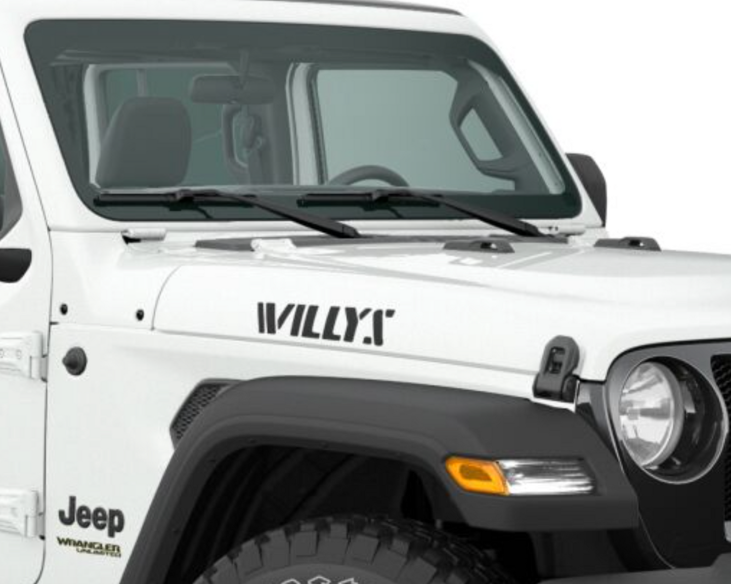 MOPAR Willys ボンネットフードデカール – JLラングラー USカスタム