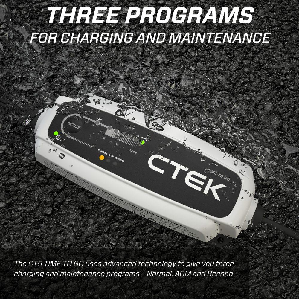 CTEK CT5 タイムトゥーゴー バッテリーチャージャー – アメリカン CTEK CT5 タイムトゥーゴー バッテリーチャージャー – アメリカン