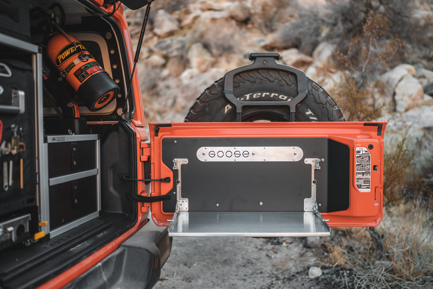 GOOSE GEAR グースギア テールゲートテーブル TAILGATE TABLE (JLラングラー)