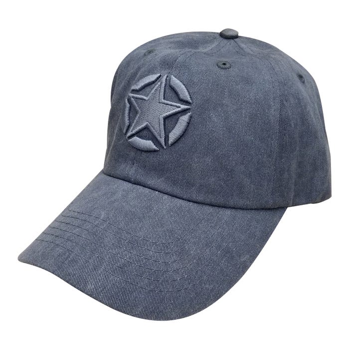 WASHED NAVY DAD CAP