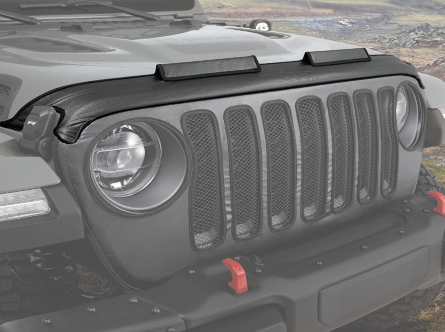 MOPAR Jeep純正 JL フロントフードカバーキット ブラ (グリルカバー