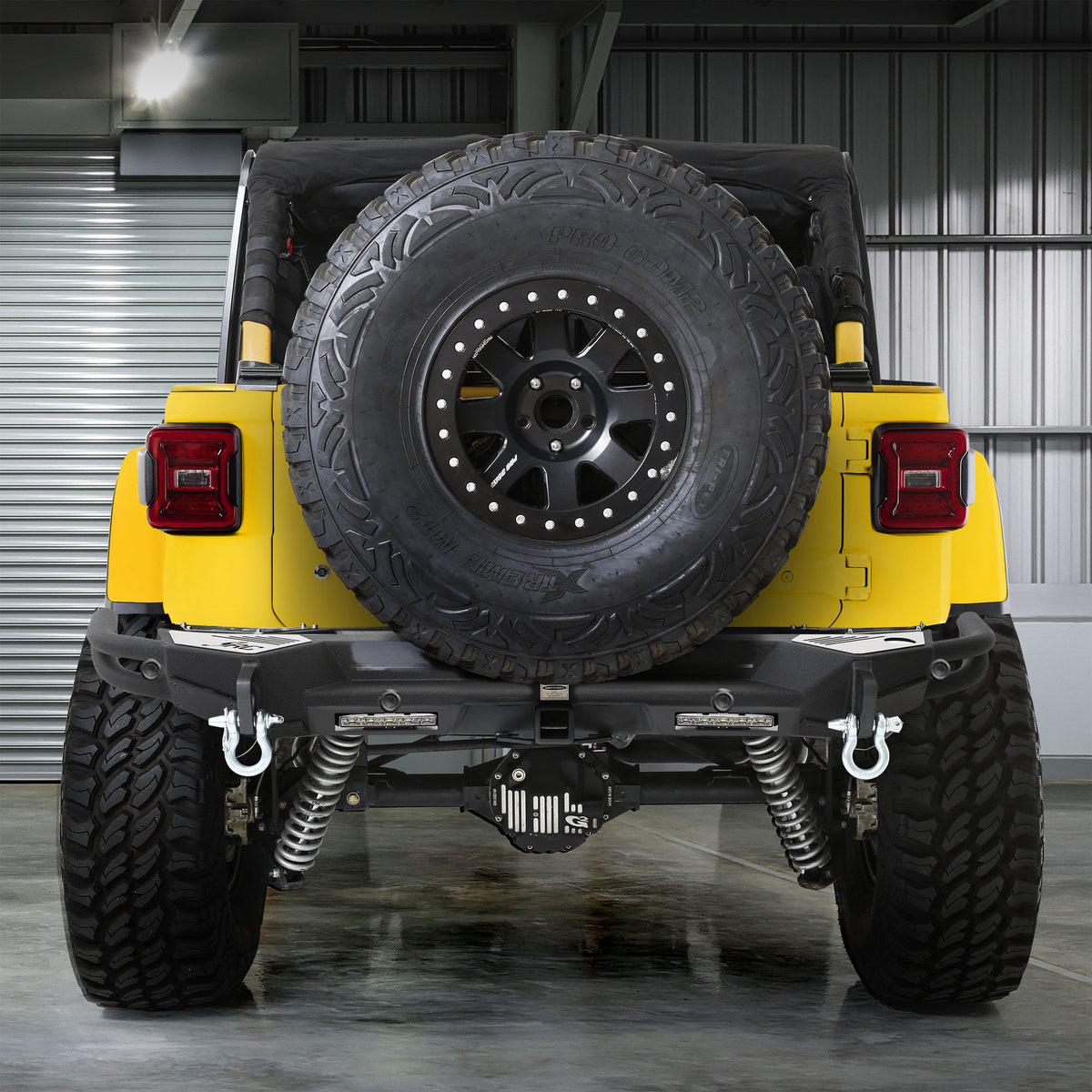 Smittybilt スミッティービルト リアチューブバンパー ヒッチ付キ グロスブラック ジープ 87-06y ラングラーYJ TJ LJ用